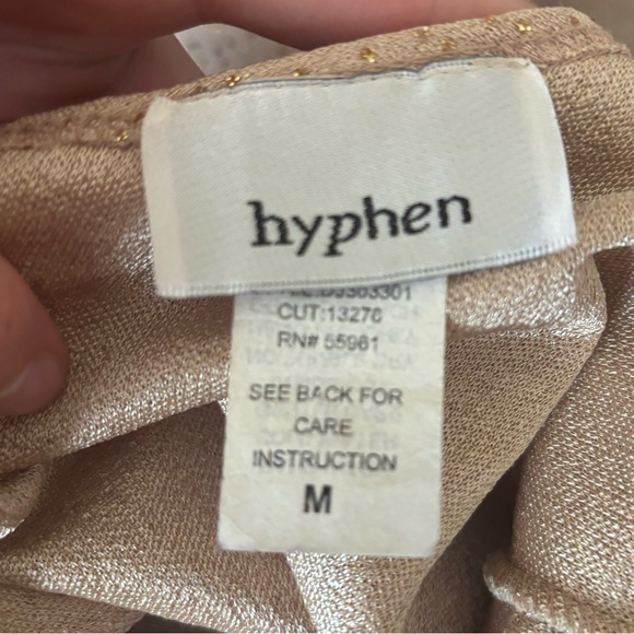 Vintage Y2K Hyphen Glamorous Gold Halter Maxi Formal Evening Dress-Size M - Picture 12 of 16